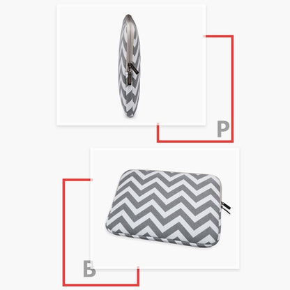 LiSEN LS-525 Wavy Pattern Notebook Liner Bag, Size: 11.6 inches(Gray) - Other by LiSEN | Online Shopping South Africa | PMC Jewellery | Buy Now Pay Later Mobicred