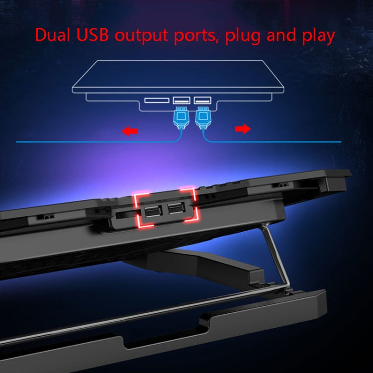 ICE COOREL K5 Laptop Radiator Computer Cooling Bracket, Colour: Standard Version (Black Blue) - Cooling Pads by ICE COOREL | Online Shopping South Africa | PMC Jewellery | Buy Now Pay Later Mobicred