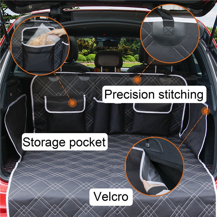 Car Trunk Mat Storage Pocket Dog Anti-dirty Mat(Black) - Seat Accessories by PMC Jewellery | Online Shopping South Africa | PMC Jewellery | Buy Now Pay Later Mobicred