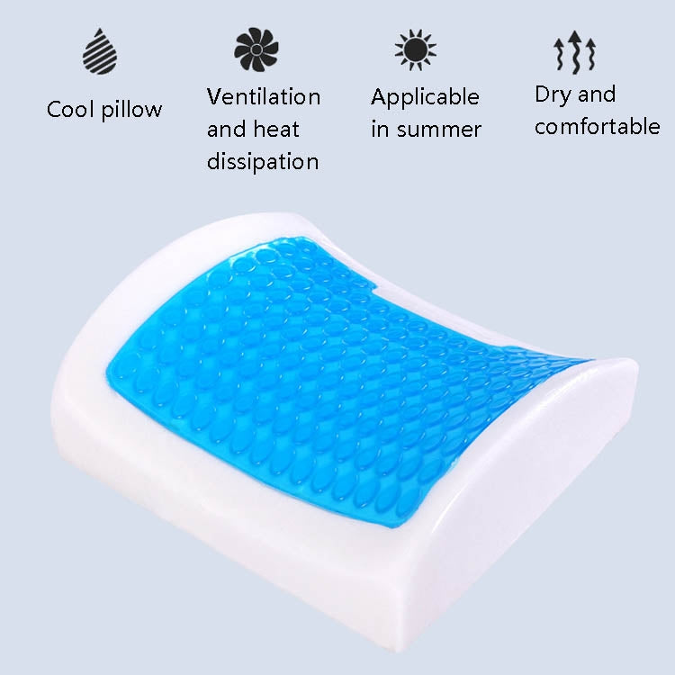 Office Waist Cushion Car Pillow With Pillow Core, Style: Gel Type(Mesh Gray) - Cushions & Pillows by PMC Jewellery | Online Shopping South Africa | PMC Jewellery | Buy Now Pay Later Mobicred