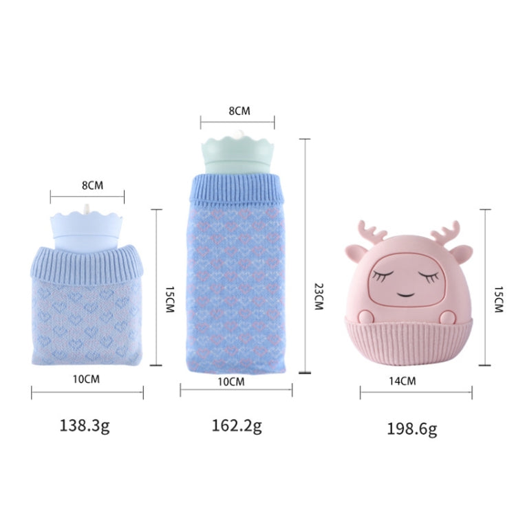 Winter Silicone Hand Warmer Cartoon Cute Water Injection Warm Water Bag, Colour: Pink Deer - Hot Water Bags by PMC Jewellery | Online Shopping South Africa | PMC Jewellery | Buy Now Pay Later Mobicred