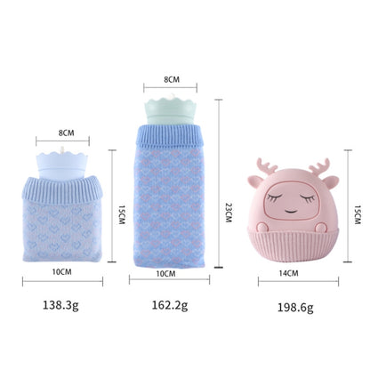 Winter Silicone Hand Warmer Cartoon Cute Water Injection Warm Water Bag, Colour: Pink Square - Hot Water Bags by PMC Jewellery | Online Shopping South Africa | PMC Jewellery | Buy Now Pay Later Mobicred