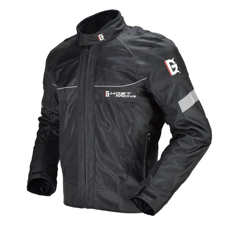 GHOST RACING GR-Y05 Motorcycle Cycling Cloth Men Knight Racing Jacket Keep Warm Anti-Fall Locomotive Off-Road Suit, Size: XXXL(Black) - Protective Gear by GHOST RACING | Online Shopping South Africa | PMC Jewellery | Buy Now Pay Later Mobicred