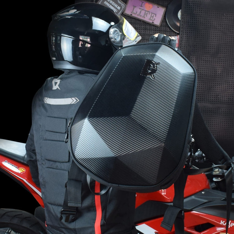 GHOST RACING GR-BB04 Motorcycle Riding Backpack Locomotive Hard Shell Bag Anti-Rain Helmet Computer Bag(Black) - Bags & Luggages by GHOST RACING | Online Shopping South Africa | PMC Jewellery | Buy Now Pay Later Mobicred