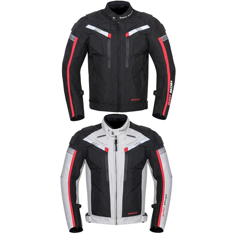 GHOST RACING GR-Y07 Motorcycle Cycling Jacket Four Seasons Locomotive Racing Anti-Fall Cloth, Size: XXXXL(Black) - Protective Gear by GHOST RACING | Online Shopping South Africa | PMC Jewellery | Buy Now Pay Later Mobicred