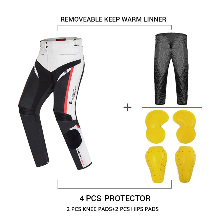 GHOST RACING GR-K06 Motorcycle Riding Trousers Racing Motorcycle Anti-Fall Windproof Keep Warm Pants, Size: XXL(Black) - Protective Gear by GHOST RACING | Online Shopping South Africa | PMC Jewellery | Buy Now Pay Later Mobicred