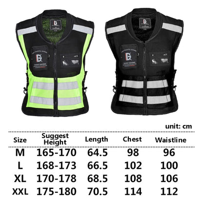 GHOST RACING GR-Y06 Motorcycle Riding Vest Safety Reflective Vest, Size: XL(Fluorescent Green) - Protective Gear by GHOST RACING | Online Shopping South Africa | PMC Jewellery | Buy Now Pay Later Mobicred