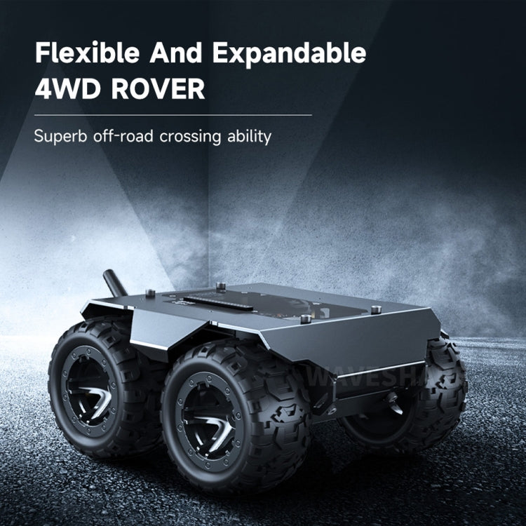 Waveshare WAVE ROVER Flexible Expandable 4WD Mobile Robot Chassis, Onboard ESP32 Module(EU Plug) - Robotics Accessories by Waveshare | Online Shopping South Africa | PMC Jewellery | Buy Now Pay Later Mobicred