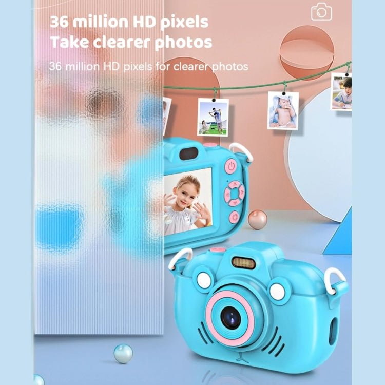 DC502 2.4-Inch 16X Zoom 2.7K Video Recording Children Digital Camera, Color: Blue + 32G(AU Plug) - Children Cameras by PMC Jewellery | Online Shopping South Africa | PMC Jewellery | Buy Now Pay Later Mobicred