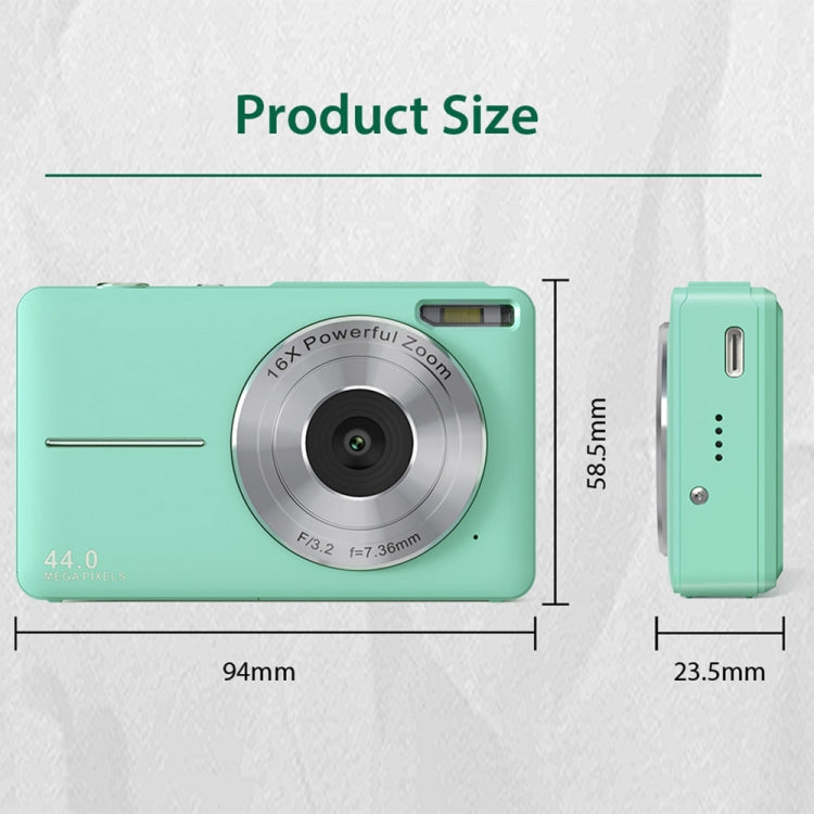 DC403L-AF 2.4-Inch 16X Zoom HD Digital Camera Mini Children Photography Camera EU Plug(Green) - Children Cameras by PMC Jewellery | Online Shopping South Africa | PMC Jewellery | Buy Now Pay Later Mobicred