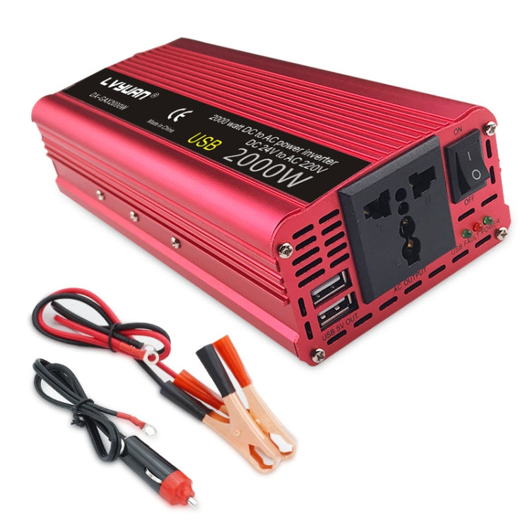 LVYUAN Car Inverter Dual USB Power Converter, Specification: 12V to 220V 2000W - Modified Square Wave by PMC Jewellery | Online Shopping South Africa | PMC Jewellery | Buy Now Pay Later Mobicred