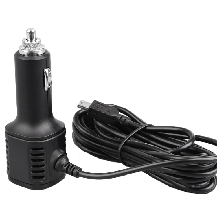 H519 Car Charger Driving Recorder Power Cord Dual USB With Display Charging Line, Specification: Micro Left Elbow - Cigar Socket by PMC Jewellery | Online Shopping South Africa | PMC Jewellery | Buy Now Pay Later Mobicred