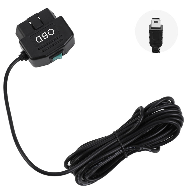 H507 Driving Recorder OBD Step-down Line Car ACC Three-Core Power Cord 12/24V To 5V 3A Low Pressure Protection Line, Specification: Mini Straight - Cables & Connectors by PMC Jewellery | Online Shopping South Africa | PMC Jewellery | Buy Now Pay Later Mobicred