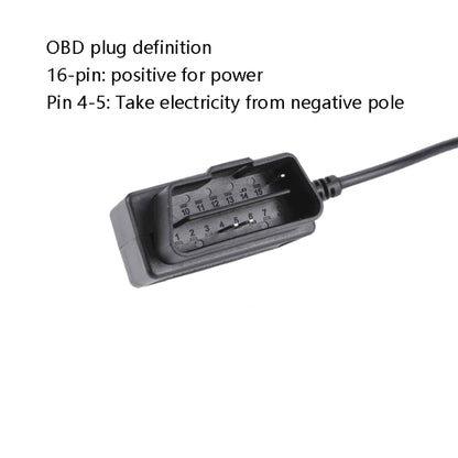 H507 Driving Recorder OBD Step-down Line Car ACC Three-Core Power Cord 12/24V To 5V 3A Low Pressure Protection Line, Specification: Mini Straight - Cables & Connectors by PMC Jewellery | Online Shopping South Africa | PMC Jewellery | Buy Now Pay Later Mobicred