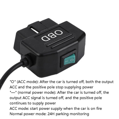 H507 Driving Recorder OBD Step-down Line Car ACC Three-Core Power Cord 12/24V To 5V 3A Low Pressure Protection Line, Specification: Micro Straight - Cables & Connectors by PMC Jewellery | Online Shopping South Africa | PMC Jewellery | Buy Now Pay Later Mobicred