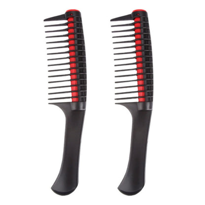 2 PCS 0089 Hair Salon Dyeing Hair Styling Brush Rolling Heart Smooth Hair Comb Brushing Hairdressing Tools(Black) - Combs by PMC Jewellery | Online Shopping South Africa | PMC Jewellery | Buy Now Pay Later Mobicred