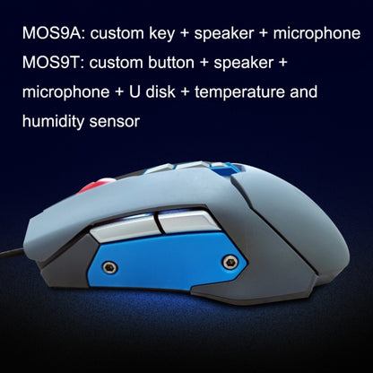 MOS9A 9 Keys 1600DPI Office Game USB Voice-Activated Voice Macro Programming Mouse, Cable Length: 2m - Wired Mice by PMC Jewellery | Online Shopping South Africa | PMC Jewellery | Buy Now Pay Later Mobicred