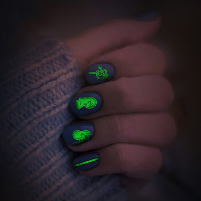 10 PCS Waterproof Sweat Proof Environmental Luminous DIY Nail Stickers(SN-142) - Nail Stickers by PMC Jewellery | Online Shopping South Africa | PMC Jewellery | Buy Now Pay Later Mobicred