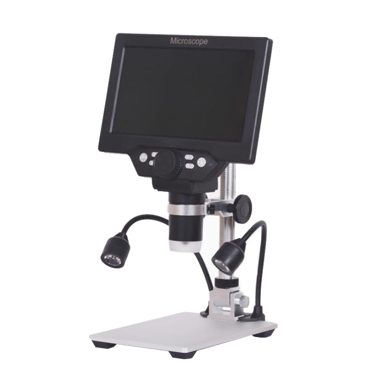 G1200D 7 Inch LCD Screen 1200X Portable Electronic Digital Desktop Stand Microscope(UK Plug Without Battery) - Digital Microscope by PMC Jewellery | Online Shopping South Africa | PMC Jewellery | Buy Now Pay Later Mobicred