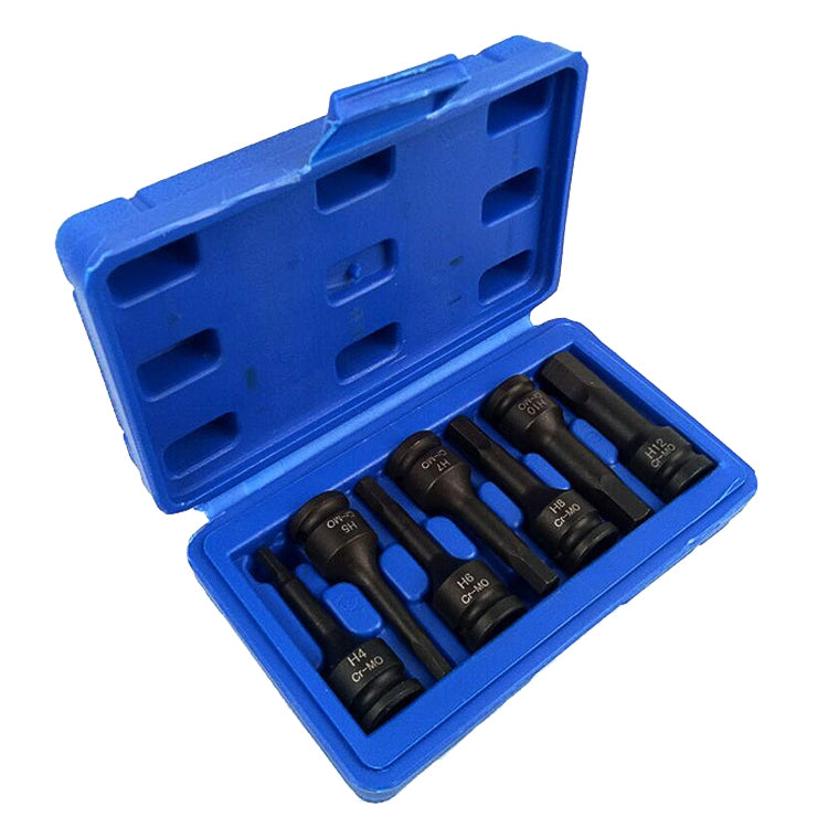 7 PCS / Set 3/8 Inch Pneumatic Pressure Batch Socket Set Tool, Specification: 7089 H Type - Hand Tool Sets by PMC Jewellery | Online Shopping South Africa | PMC Jewellery | Buy Now Pay Later Mobicred