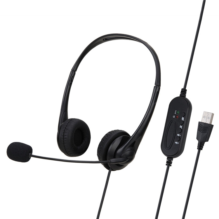 SOYTO SY490 Teaching Office Network Class Student Education Computer Headset, Style: Double Ear Black USB - Multimedia Headset by SOYTO | Online Shopping South Africa | PMC Jewellery | Buy Now Pay Later Mobicred