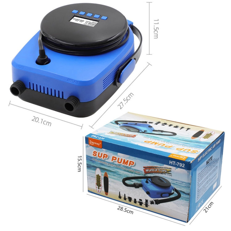 HT-792 12V SUP Paddle Board Car Electric Air Pump(Blue) - Inflatable Pump by PMC Jewellery | Online Shopping South Africa | PMC Jewellery