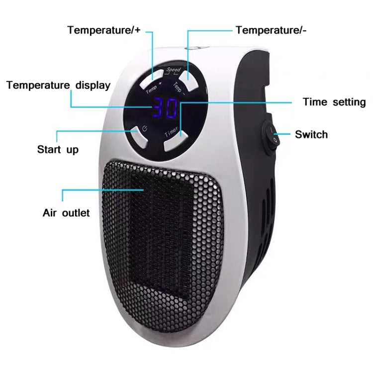 Household Multifunctional Intelligent Temperature Control Small Heater, Specification: US Plug - Electric Heaters by PMC Jewellery | Online Shopping South Africa | PMC Jewellery | Buy Now Pay Later Mobicred