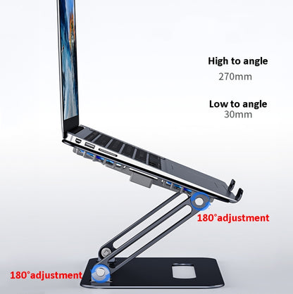 BONERUY P43F Aluminum Alloy Folding Computer Stand Notebook Cooling Stand, Colour: Silver - Cooling Pads by BONERUY | Online Shopping South Africa | PMC Jewellery | Buy Now Pay Later Mobicred