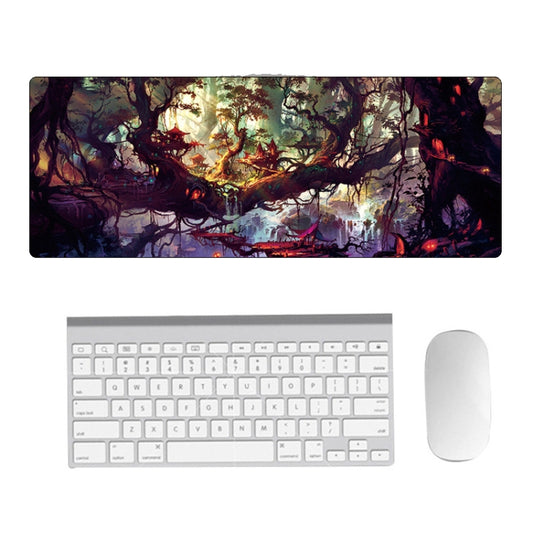 Hand-Painted Fantasy Pattern Mouse Pad, Size: 400 x 900 x 5mm Seaming(4 Tree Scenery) - Mouse Pads by PMC Jewellery | Online Shopping South Africa | PMC Jewellery | Buy Now Pay Later Mobicred