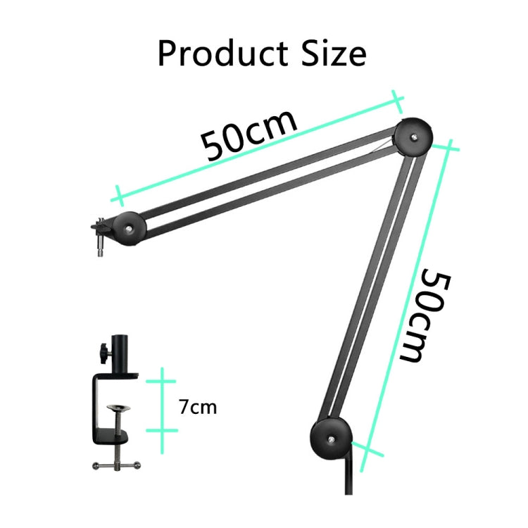 Microphone Desktop Cantilever Stent 360 Degree Rotating Bracket(GAZ-40P B) - Stand by PMC Jewellery | Online Shopping South Africa | PMC Jewellery | Buy Now Pay Later Mobicred