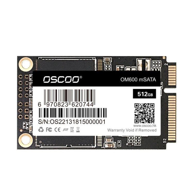 OSCOO OM600 MSATA Computer Solid State Drive, Capacity: 512GB - Solid State Drives by OSCOO | Online Shopping South Africa | PMC Jewellery | Buy Now Pay Later Mobicred