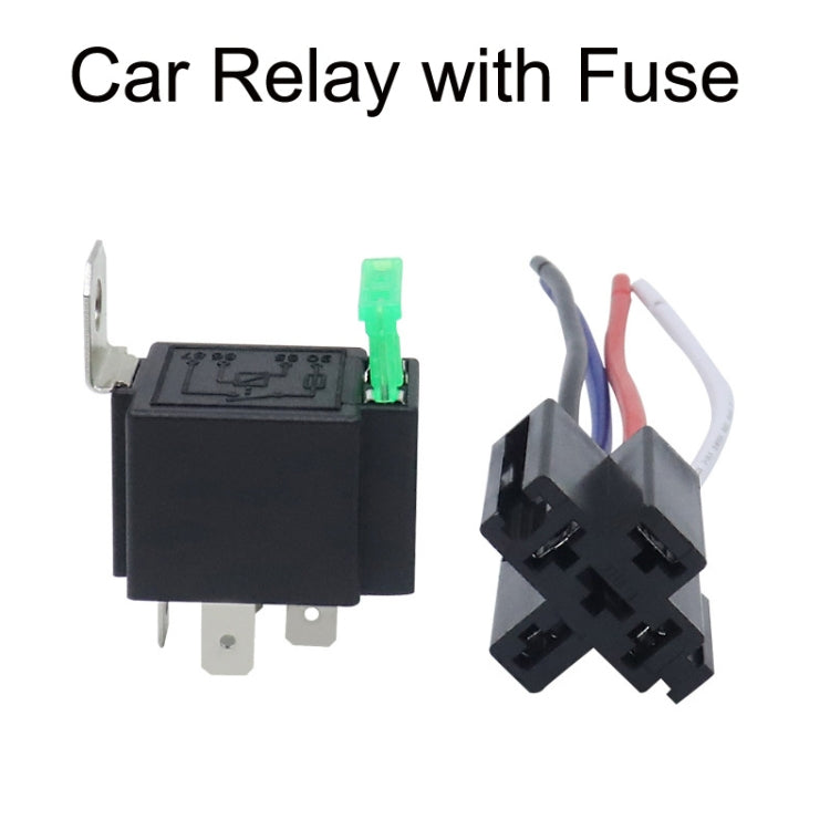 5 Sets JD2912 4 Pin Car Relay With Fuse, Rated voltage: 12V - Relays by PMC Jewellery | Online Shopping South Africa | PMC Jewellery | Buy Now Pay Later Mobicred