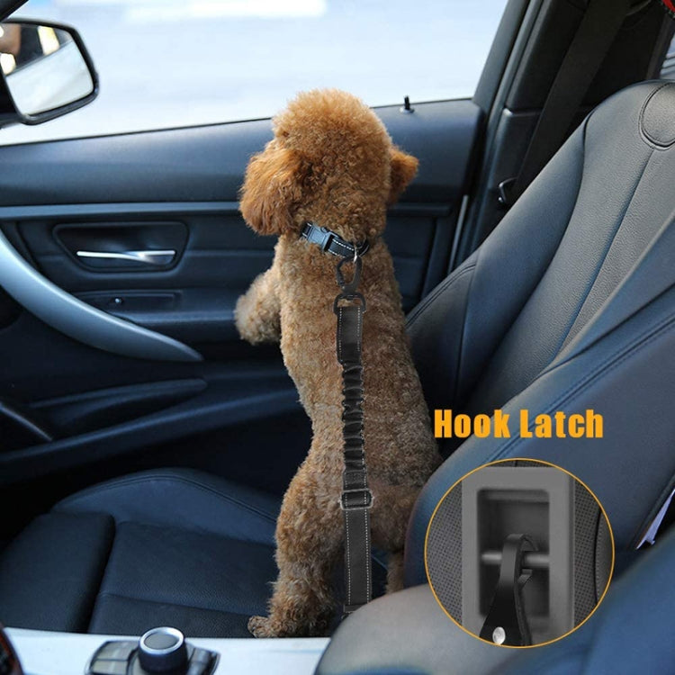 Medium Large Dog Pet Safety Rope Pet Car Seat Belt(Black) - Leashes & Chest Strap by PMC Jewellery | Online Shopping South Africa | PMC Jewellery