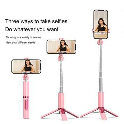 CYKE N-MY Integrated Tripod Bluetooth Live Selfie Stick(Pink) - Selfie Sticks by CYKE | Online Shopping South Africa | PMC Jewellery | Buy Now Pay Later Mobicred