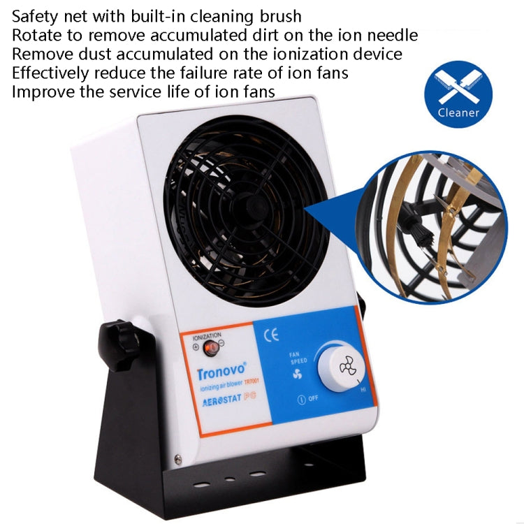 TRONOVO TR7001 Desktop Anti-Static Eliminator Anti-Static Small Ion Fan, EU Plug - Electric Fans by PMC Jewellery | Online Shopping South Africa | PMC Jewellery | Buy Now Pay Later Mobicred