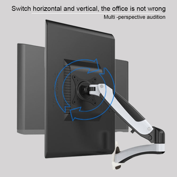 Gibbon Mounts GM112W Wall-Mounted Gas Spring Lifting Computer Monitor Stand(Factory Color) - Laptop Stand by Gibbon Mounts | Online Shopping South Africa | PMC Jewellery | Buy Now Pay Later Mobicred