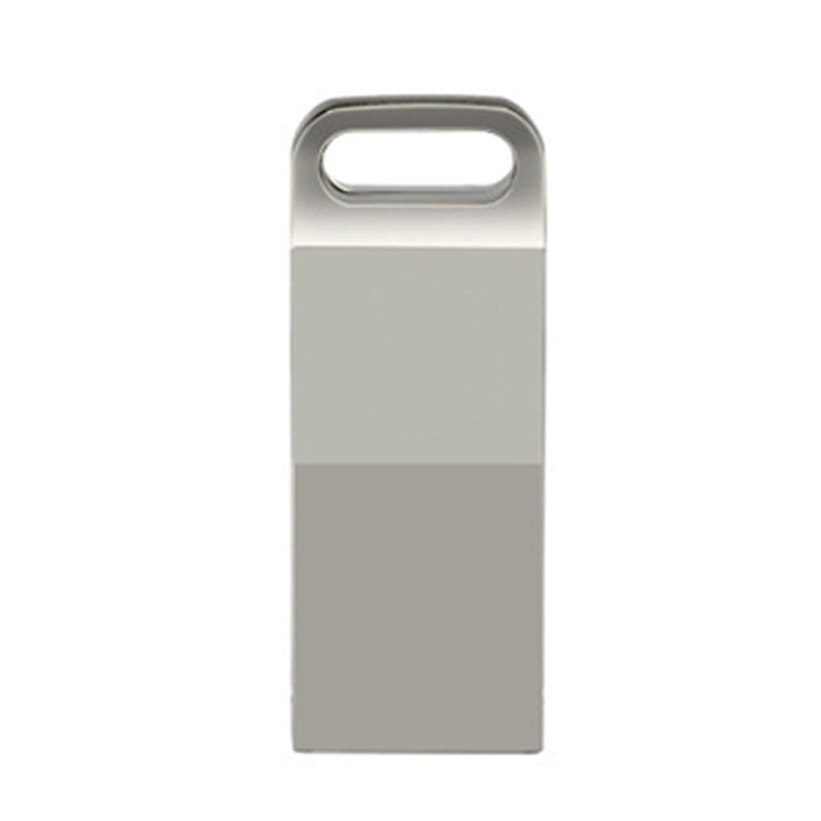 JHQG1 Step Shape Metal High Speed USB Flash Drives, Capacity: 128GB(Silver Gray) - USB Flash Drives by PMC Jewellery | Online Shopping South Africa | PMC Jewellery | Buy Now Pay Later Mobicred