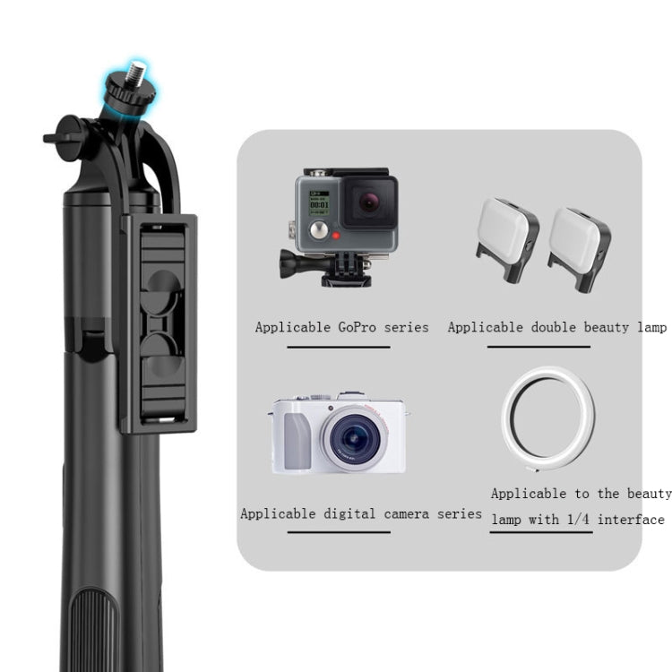 Wireless Bluetooth Selfie Stick Live Telescopic Bracket, Specification: Q05S (Black With Fill Light) - Selfie Sticks by PMC Jewellery | Online Shopping South Africa | PMC Jewellery | Buy Now Pay Later Mobicred