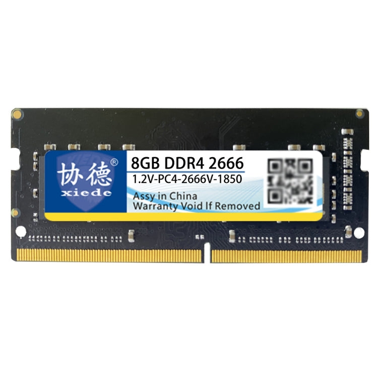 XIEDE X064 DDR4 NB 2666 Full Compatibility Notebook RAMs, Memory Capacity: 8GB - RAMs by XIEDE | Online Shopping South Africa | PMC Jewellery | Buy Now Pay Later Mobicred