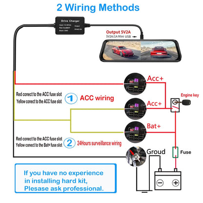 108 GPS Locator 12V/24V To 5V Low Voltage Protection Power Cable - Cables & Connectors by PMC Jewellery | Online Shopping South Africa | PMC Jewellery | Buy Now Pay Later Mobicred