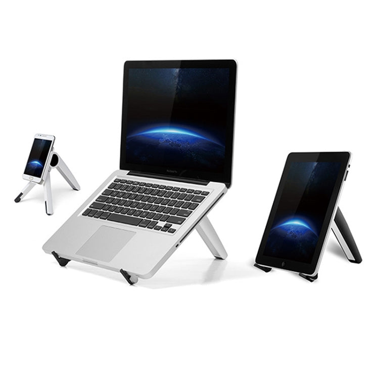 UP-1S Foldable Laptop Stand Mobile Phone Tablet Desktop Stand(White) - Laptop Stand by PMC Jewellery | Online Shopping South Africa | PMC Jewellery | Buy Now Pay Later Mobicred