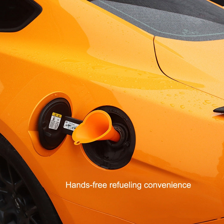 10 PCS Car Hands-Free Plastic Refueling Funnel(Orange) - Engine Repair Tools by PMC Jewellery | Online Shopping South Africa | PMC Jewellery | Buy Now Pay Later Mobicred