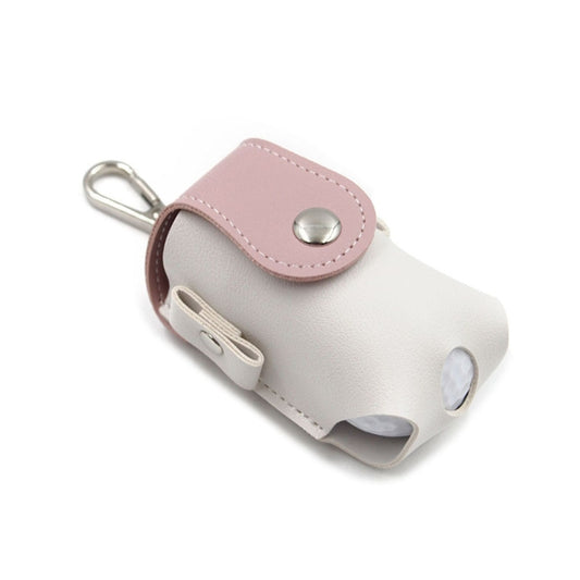 Splicing Leather Portable Mini Golf Protective Bag(Pink) - Golf Accessories by PMC Jewellery | Online Shopping South Africa | PMC Jewellery | Buy Now Pay Later Mobicred