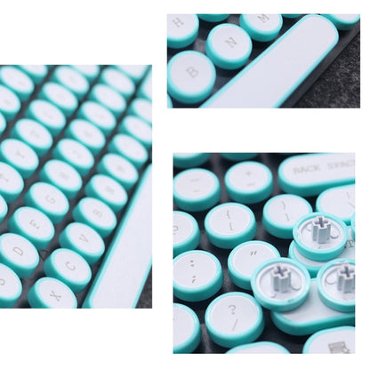 Steampunk Retro Mechanical Keyboard Keycap(Cyan) - Silicone / Sticker by PMC Jewellery | Online Shopping South Africa | PMC Jewellery | Buy Now Pay Later Mobicred