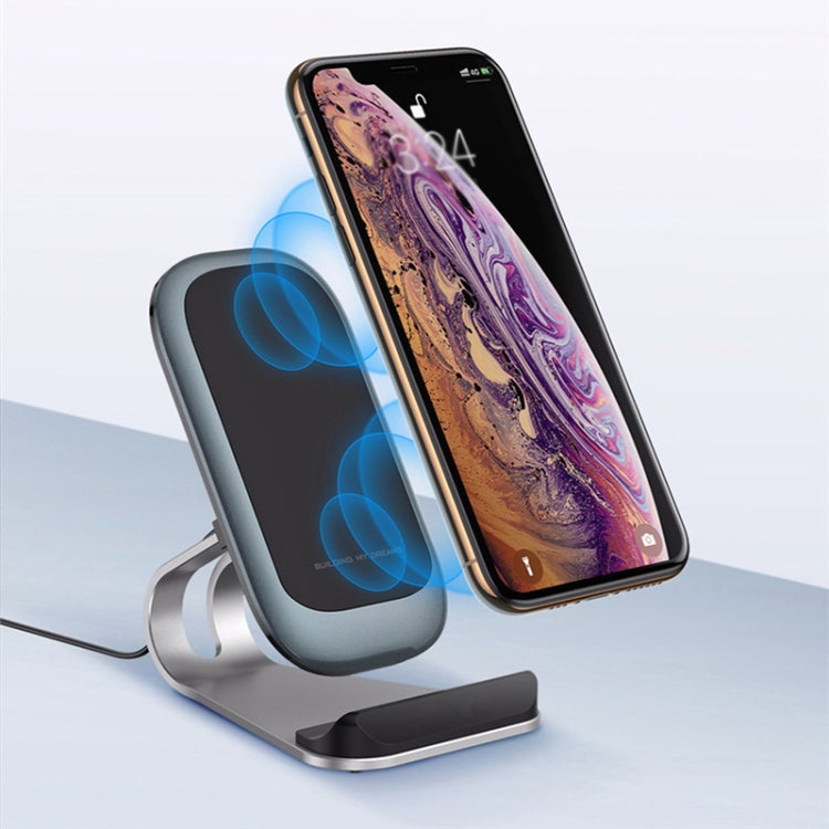 Z01 15W Multifunctional Desktop Wireless Charger with Stand Function, Spec: VIP Cryogenics (Silver) - Wireless Charger by PMC Jewellery | Online Shopping South Africa | PMC Jewellery | Buy Now Pay Later Mobicred