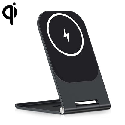 Y56 15W Folding Magnetic Wireless Charging Stand for iPhone 12 and Above(Black) - Wireless Charger by PMC Jewellery | Online Shopping South Africa | PMC Jewellery | Buy Now Pay Later Mobicred