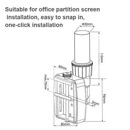 Gibbon Mounts  Lifting and Rotating Computer Monitor Bracket Slide Rail Bracket,Model: GM111P - Laptop Stand by Gibbon Mounts | Online Shopping South Africa | PMC Jewellery | Buy Now Pay Later Mobicred