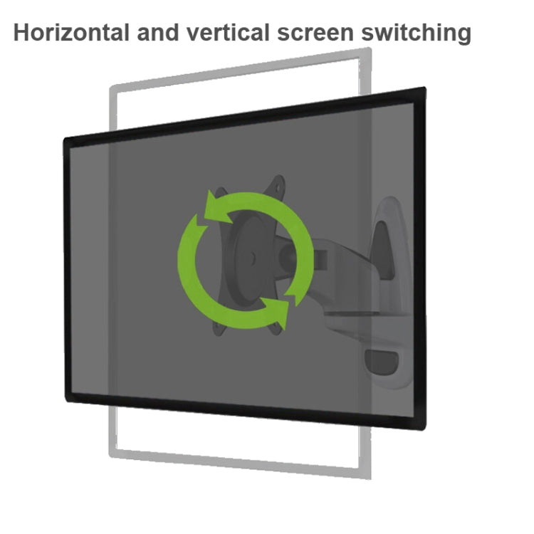 Gibbon Mounts FE110W Computer Monitor Wall Mount Universal Swivel Bracket(White) - Laptop Stand by Gibbon Mounts | Online Shopping South Africa | PMC Jewellery | Buy Now Pay Later Mobicred