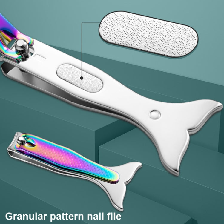 Small Color Titanium Nail Clipper Gradient Mermaid Handle Nail Clipper Nail Art Tool - Nail Clipper by PMC Jewellery | Online Shopping South Africa | PMC Jewellery | Buy Now Pay Later Mobicred