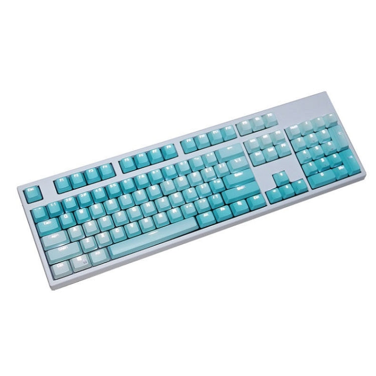 104 Keys Light-transmitting Dip-dyed Keycaps(Frost Blue) - Other by PMC Jewellery | Online Shopping South Africa | PMC Jewellery | Buy Now Pay Later Mobicred